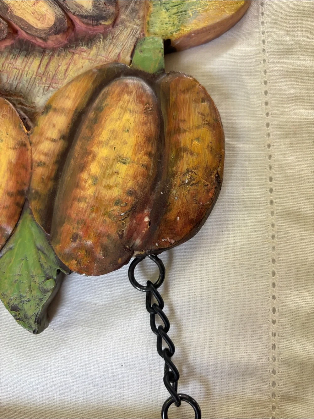 Vintage “Harvest Blessing” Turkey Wall Hanging Sign Fall Rustic Decor